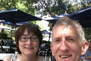 12 Charlotte And Jerome Ryan Enjoying Coffee At Cafe La Biele In Recoleta Buenos Aires.jpg
